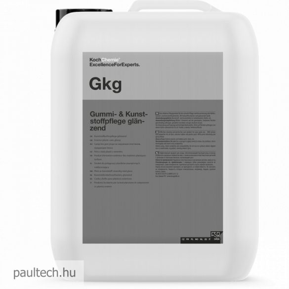Koch Chemie GKG Gummi-Kunststoffpflege Glänzend fényes kültéri gumi és műanyagápoló 10 liter